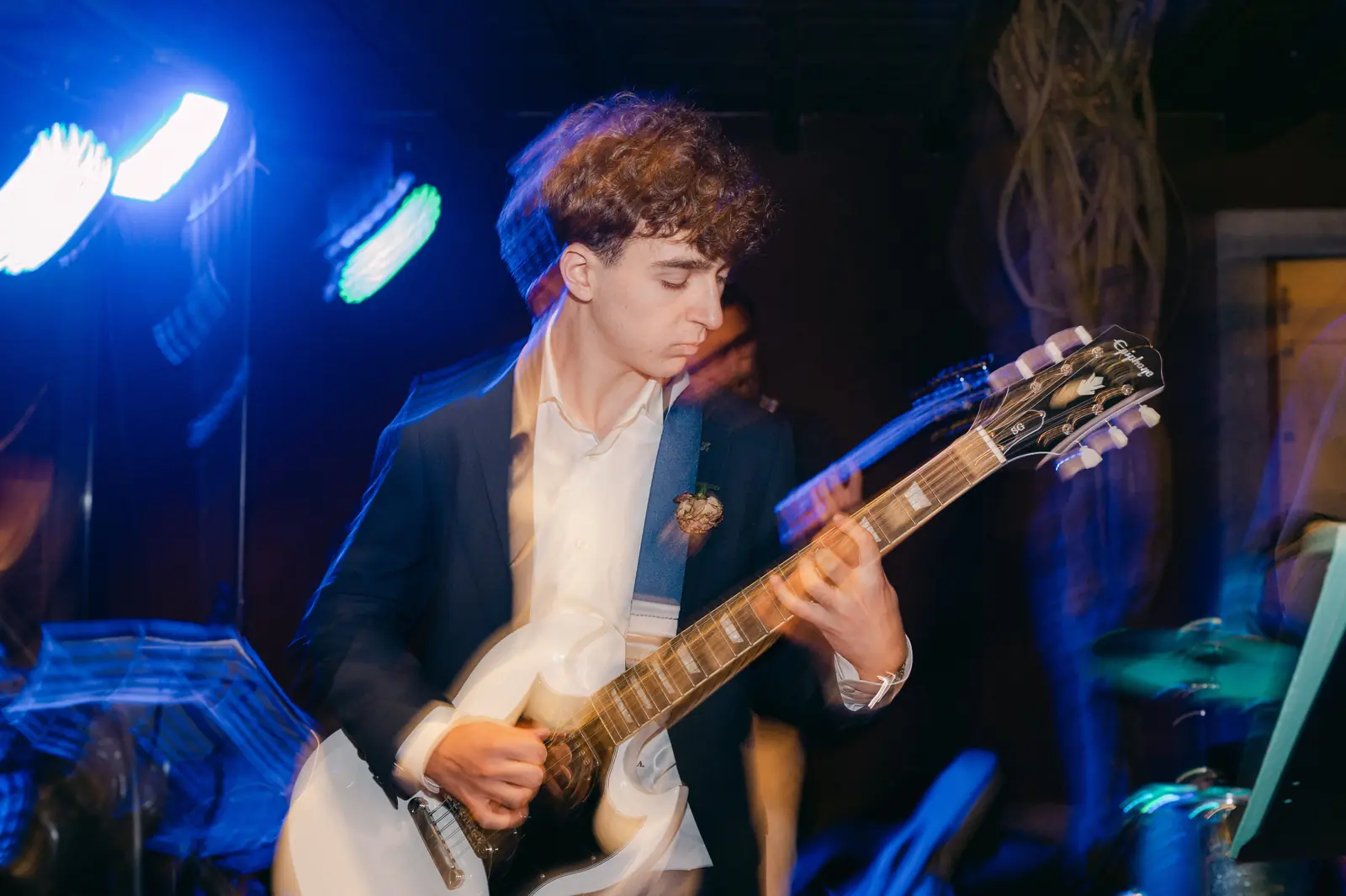 The live band during the party